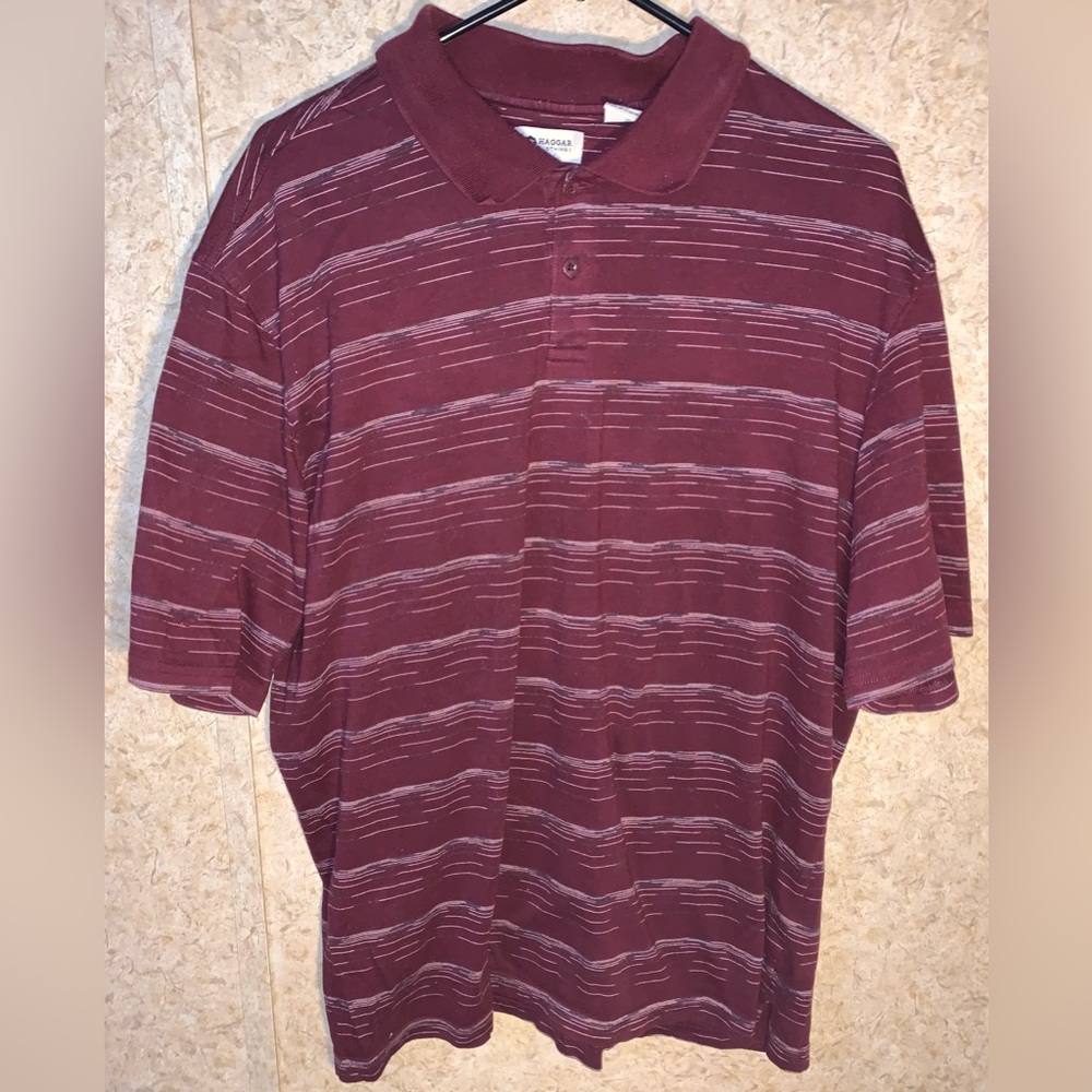 Haggar Polo Short Sleeve Size XL Collared Buttons Golf Casual